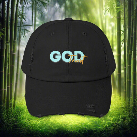 Trust God-Unisex Distressed Cap