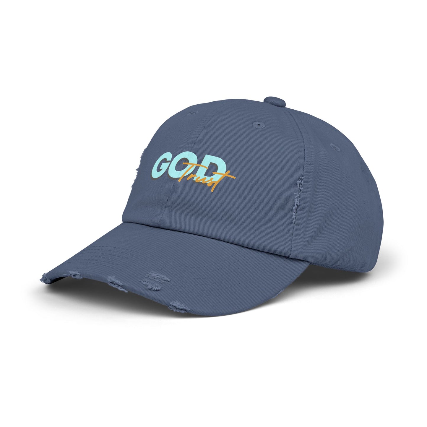 Trust God-Unisex Distressed Cap