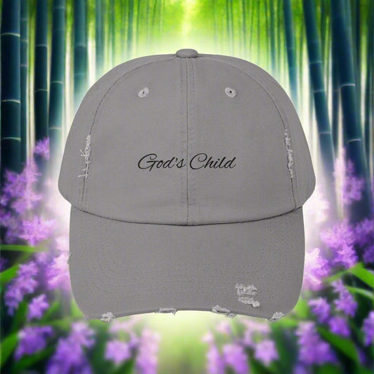 God's Child Distressed Unisex Baseball Cap