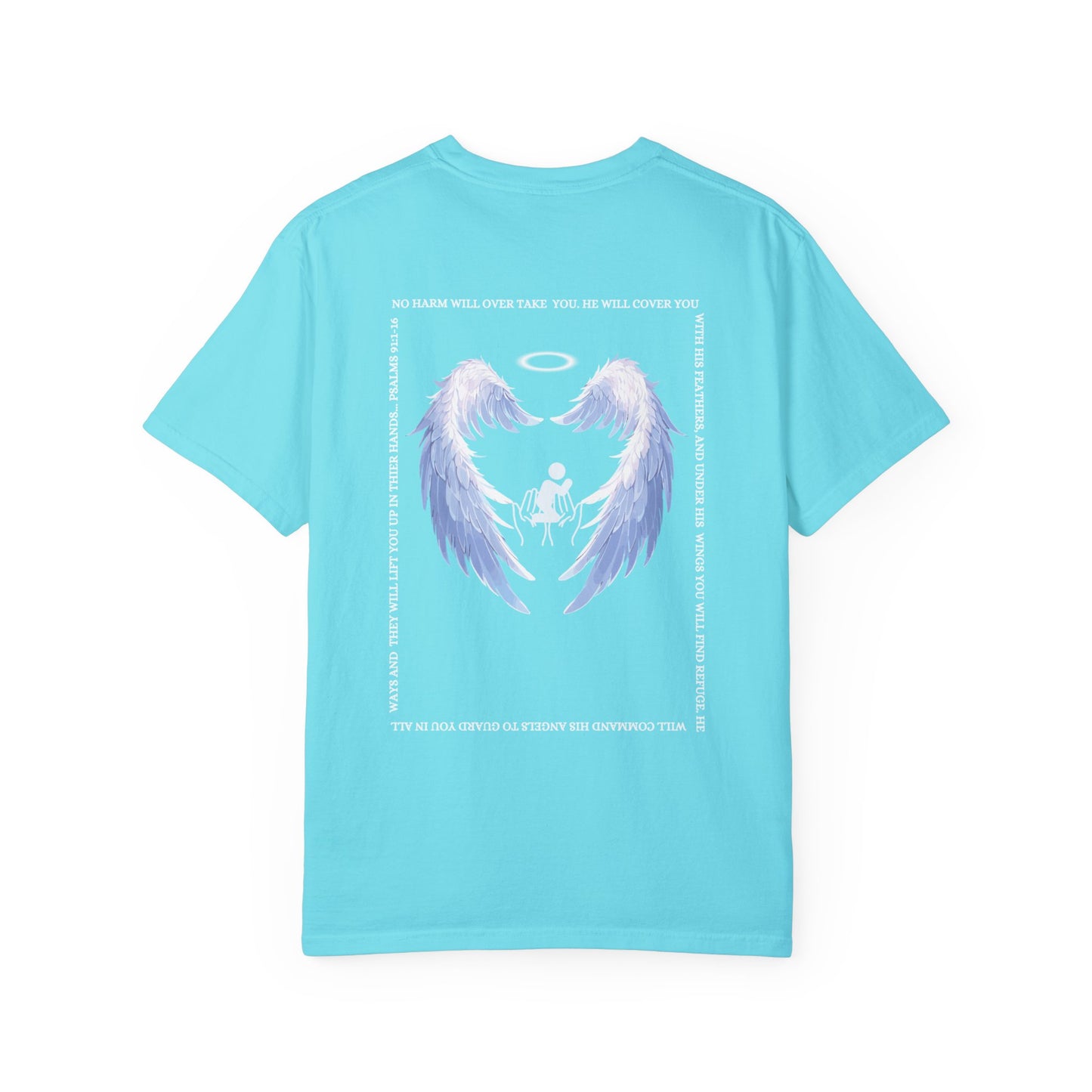 Protected Male Figure Design w/ Angel Wings - Male T-shirt