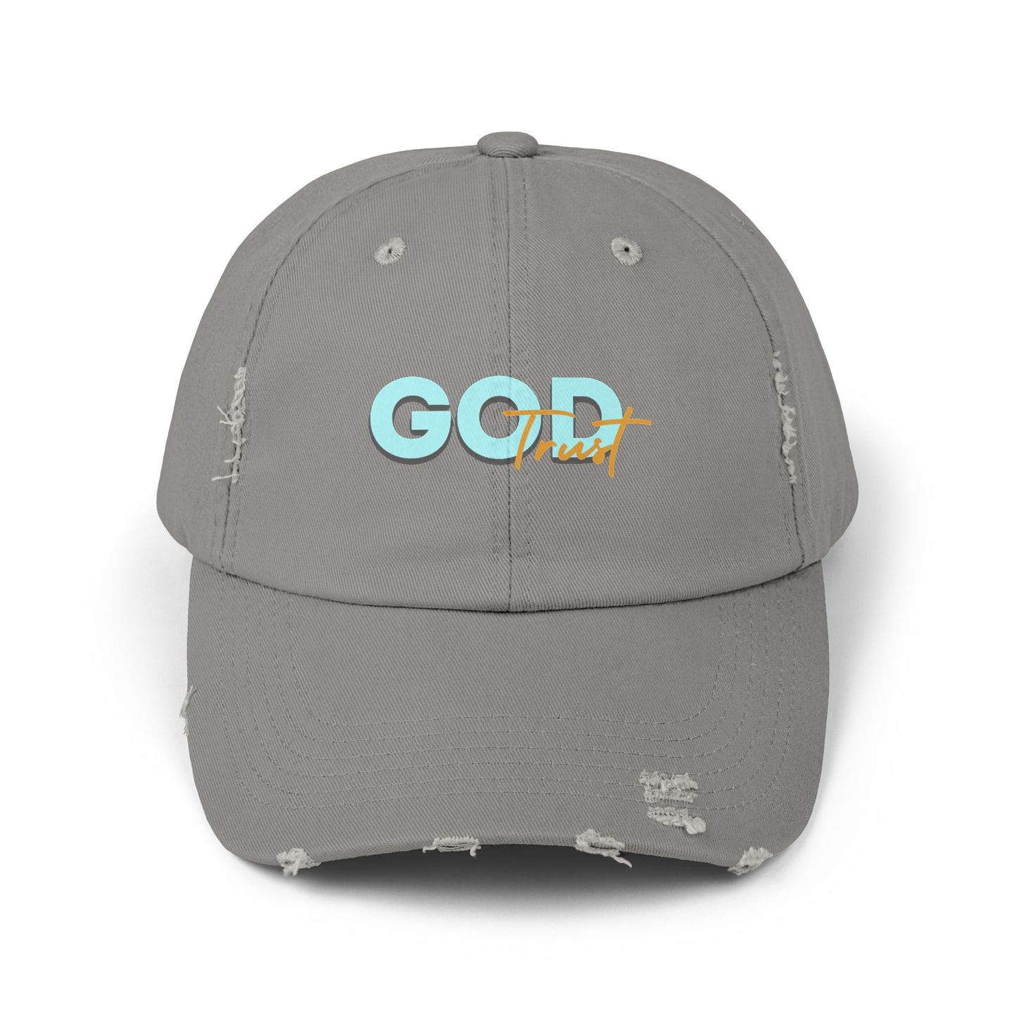 Trust God-Unisex Distressed Cap