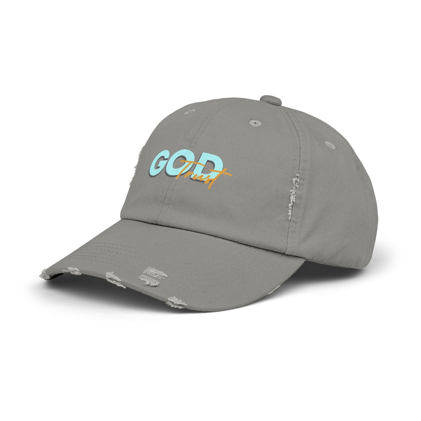 Trust God-Unisex Distressed Cap