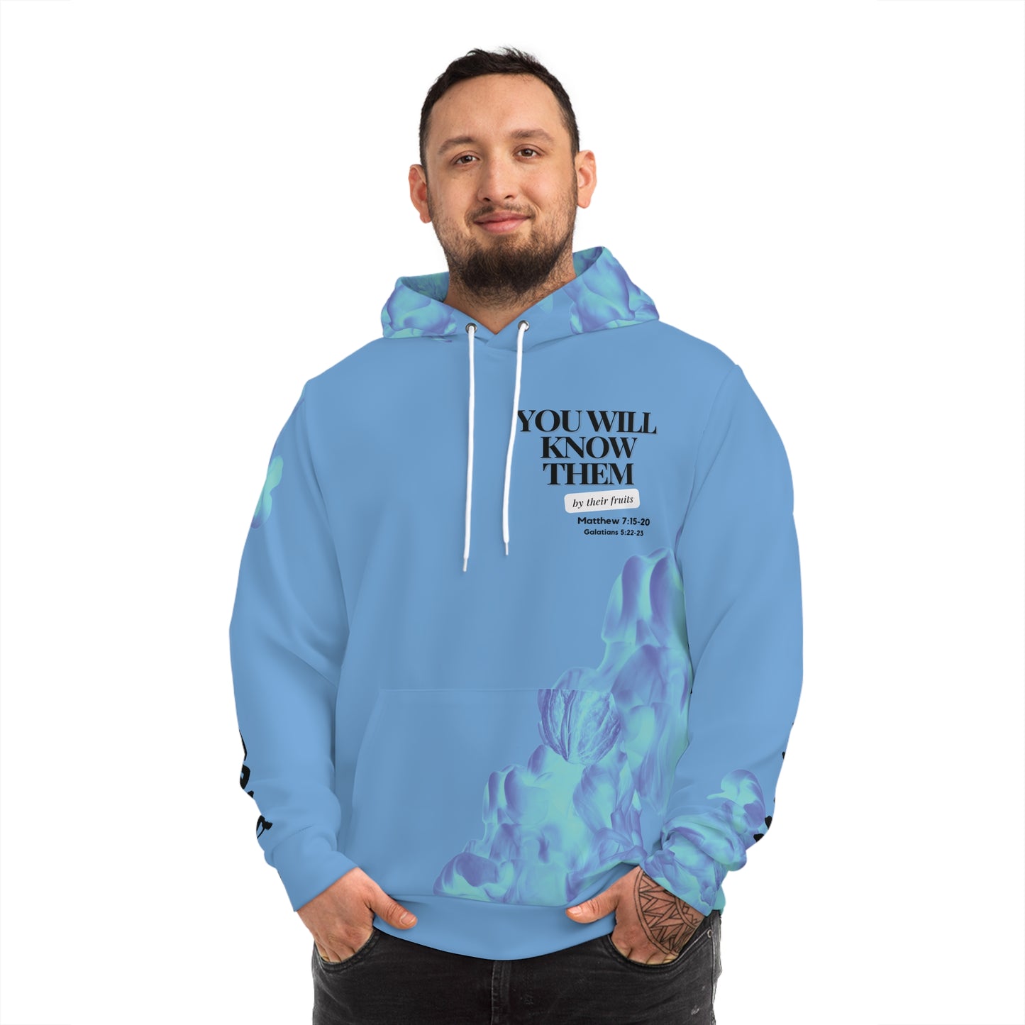 You Will Know Them-Unisex Hoodie (Light Blue)