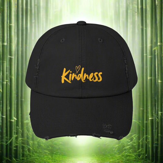 Kindness- Unisex Distressed Cap