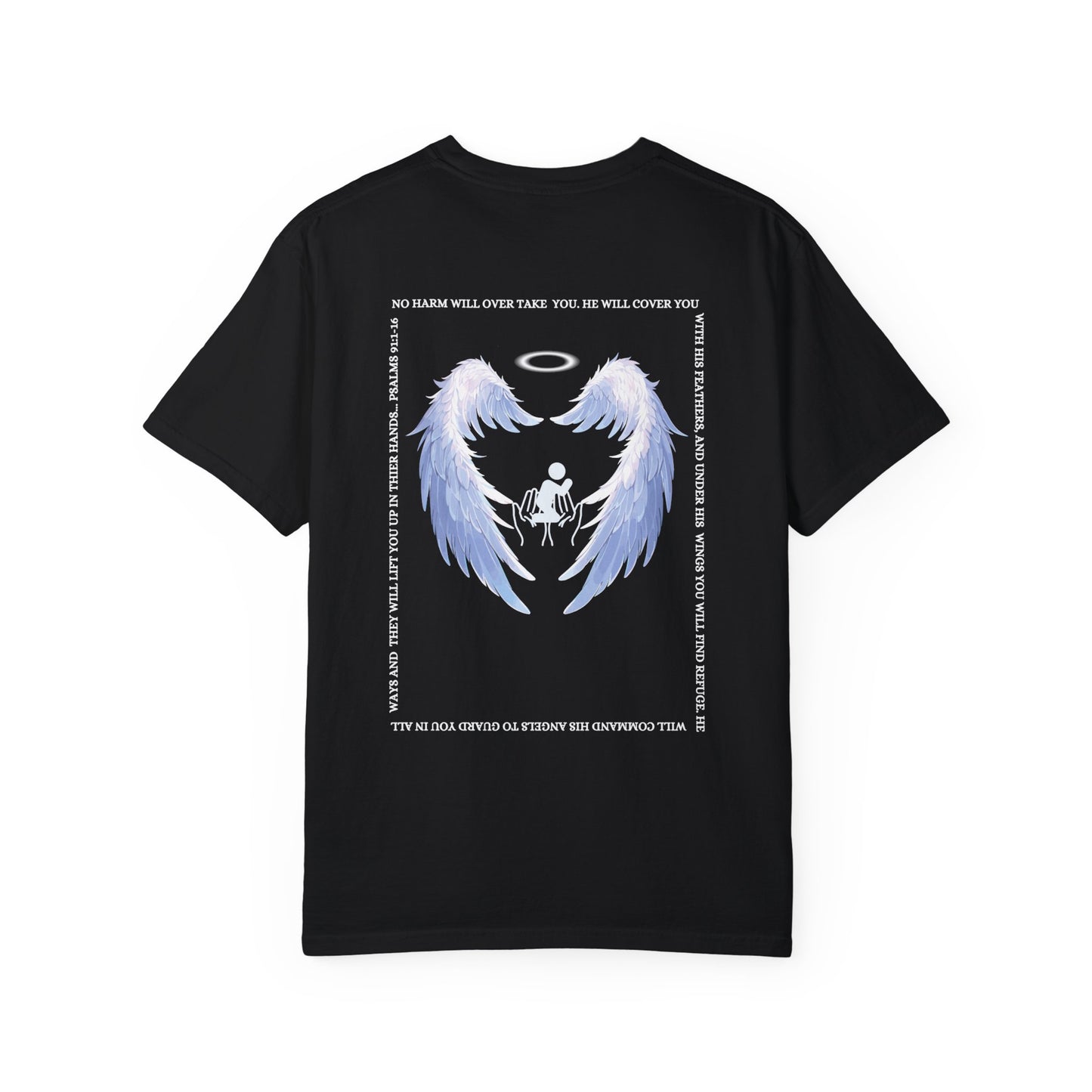 Protected Male Figure Design w/ Angel Wings - Male T-shirt