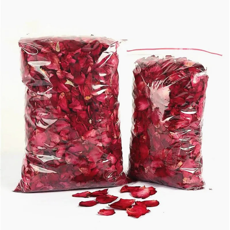 Natural Dried Rose Petals for Bath, Dry Flower, Romantic Spa, Whitening Shower, Aromatherapy, Bathing Supply, 50g