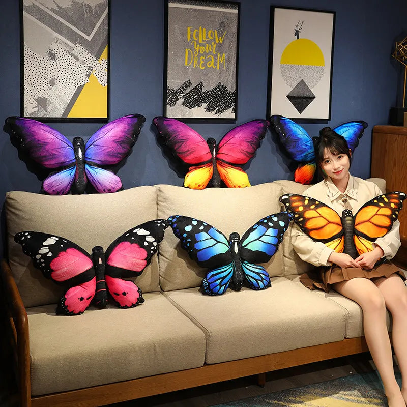 Cute Soft Butterfly Plush Pillows for Sun/Moon Bathing Tent