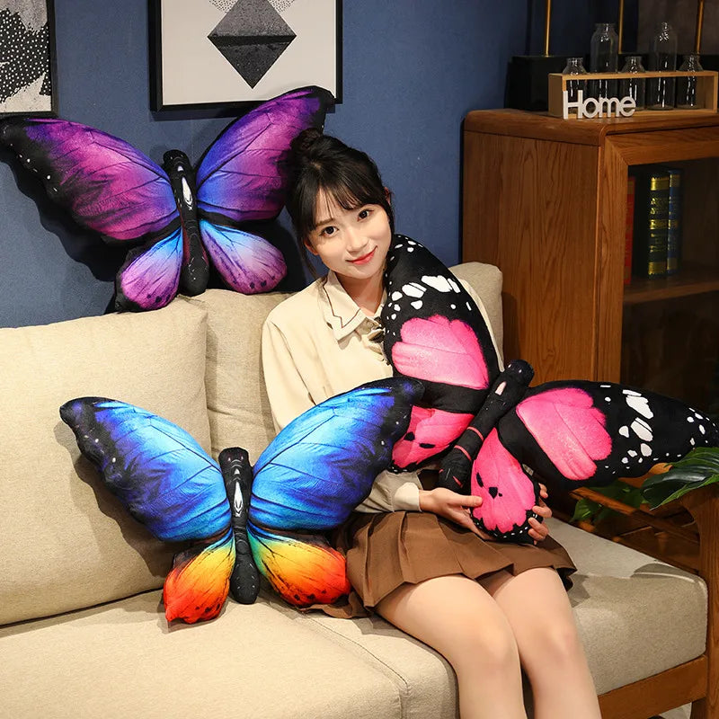 Cute Soft Butterfly Plush Pillows for Sun/Moon Bathing Tent